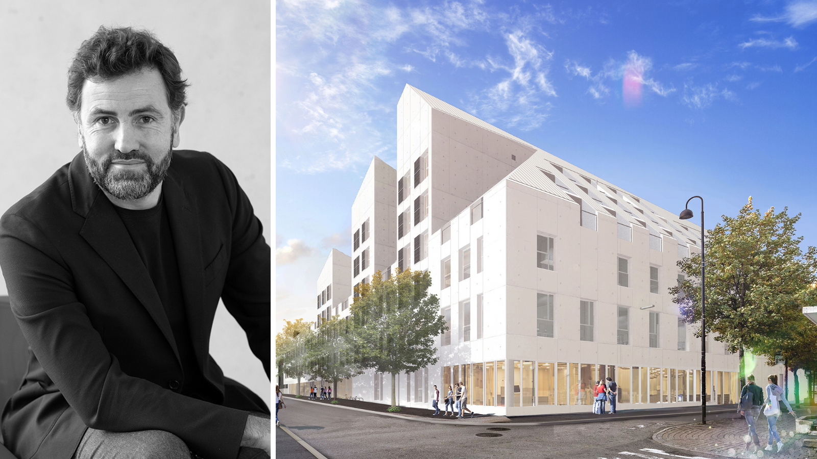 A+Architecture construit une école & des logements étudiants à Bastide Niel